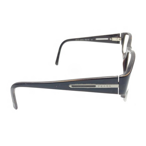 Prada VPR 17L 7N6-1O1 Striped Brown Black Eyeglasses Frames 54-15 135 Italy - Picture 4 of 12
